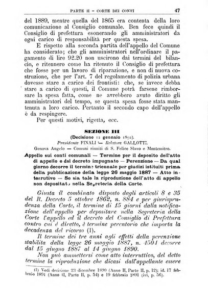 La giustizia amministrativa raccolta di decisioni e pareri del Consiglio di Stato, decisioni della Corte dei conti, sentenze della Cassazione di Roma, e decisioni delle Giunte provinciali amministrative