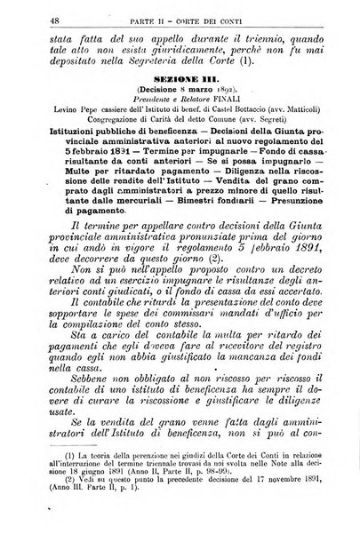 La giustizia amministrativa raccolta di decisioni e pareri del Consiglio di Stato, decisioni della Corte dei conti, sentenze della Cassazione di Roma, e decisioni delle Giunte provinciali amministrative