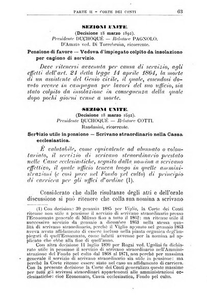 La giustizia amministrativa raccolta di decisioni e pareri del Consiglio di Stato, decisioni della Corte dei conti, sentenze della Cassazione di Roma, e decisioni delle Giunte provinciali amministrative