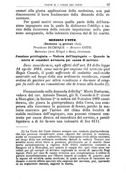 La giustizia amministrativa raccolta di decisioni e pareri del Consiglio di Stato, decisioni della Corte dei conti, sentenze della Cassazione di Roma, e decisioni delle Giunte provinciali amministrative