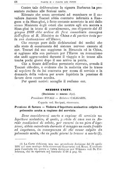 La giustizia amministrativa raccolta di decisioni e pareri del Consiglio di Stato, decisioni della Corte dei conti, sentenze della Cassazione di Roma, e decisioni delle Giunte provinciali amministrative