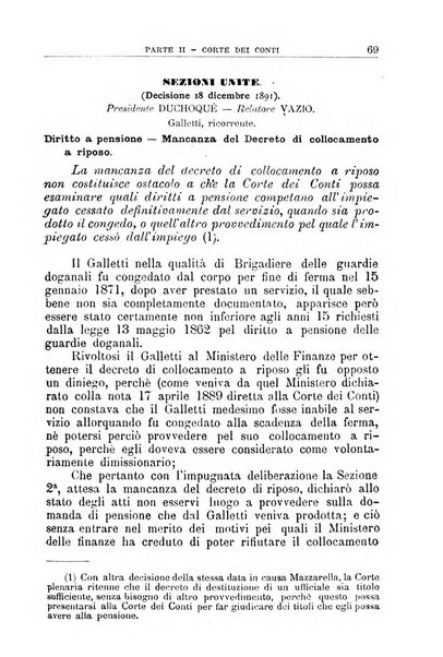 La giustizia amministrativa raccolta di decisioni e pareri del Consiglio di Stato, decisioni della Corte dei conti, sentenze della Cassazione di Roma, e decisioni delle Giunte provinciali amministrative