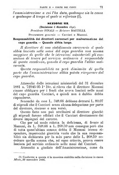 La giustizia amministrativa raccolta di decisioni e pareri del Consiglio di Stato, decisioni della Corte dei conti, sentenze della Cassazione di Roma, e decisioni delle Giunte provinciali amministrative