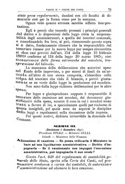 La giustizia amministrativa raccolta di decisioni e pareri del Consiglio di Stato, decisioni della Corte dei conti, sentenze della Cassazione di Roma, e decisioni delle Giunte provinciali amministrative