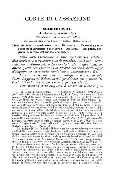 La giustizia amministrativa raccolta di decisioni e pareri del Consiglio di Stato, decisioni della Corte dei conti, sentenze della Cassazione di Roma, e decisioni delle Giunte provinciali amministrative