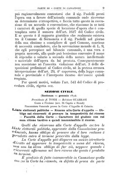 La giustizia amministrativa raccolta di decisioni e pareri del Consiglio di Stato, decisioni della Corte dei conti, sentenze della Cassazione di Roma, e decisioni delle Giunte provinciali amministrative