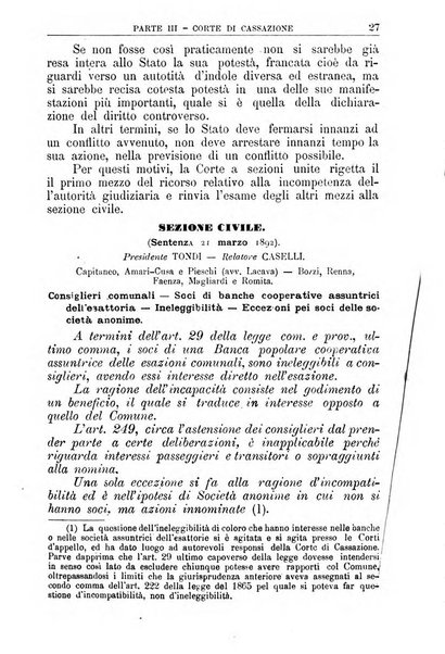 La giustizia amministrativa raccolta di decisioni e pareri del Consiglio di Stato, decisioni della Corte dei conti, sentenze della Cassazione di Roma, e decisioni delle Giunte provinciali amministrative