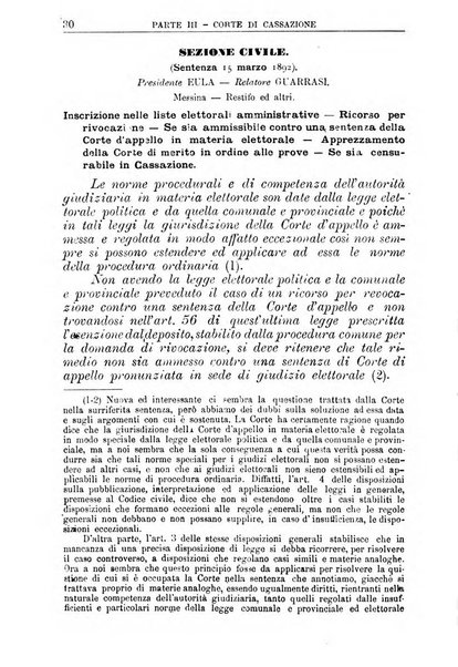 La giustizia amministrativa raccolta di decisioni e pareri del Consiglio di Stato, decisioni della Corte dei conti, sentenze della Cassazione di Roma, e decisioni delle Giunte provinciali amministrative