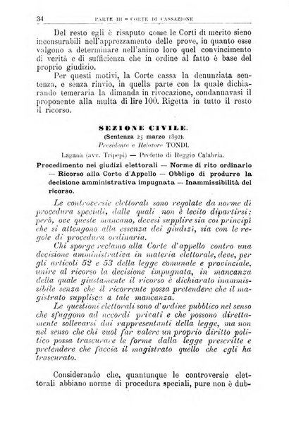 La giustizia amministrativa raccolta di decisioni e pareri del Consiglio di Stato, decisioni della Corte dei conti, sentenze della Cassazione di Roma, e decisioni delle Giunte provinciali amministrative