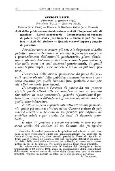 La giustizia amministrativa raccolta di decisioni e pareri del Consiglio di Stato, decisioni della Corte dei conti, sentenze della Cassazione di Roma, e decisioni delle Giunte provinciali amministrative