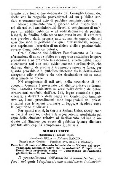 La giustizia amministrativa raccolta di decisioni e pareri del Consiglio di Stato, decisioni della Corte dei conti, sentenze della Cassazione di Roma, e decisioni delle Giunte provinciali amministrative