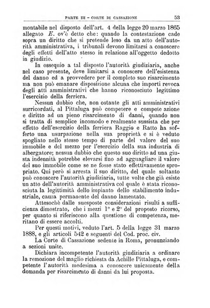 La giustizia amministrativa raccolta di decisioni e pareri del Consiglio di Stato, decisioni della Corte dei conti, sentenze della Cassazione di Roma, e decisioni delle Giunte provinciali amministrative