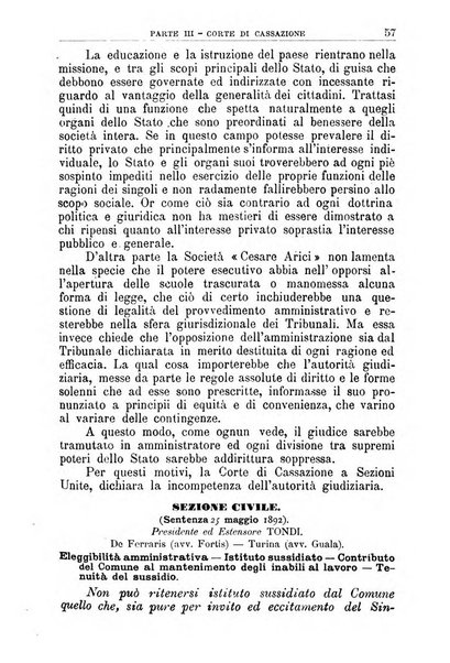 La giustizia amministrativa raccolta di decisioni e pareri del Consiglio di Stato, decisioni della Corte dei conti, sentenze della Cassazione di Roma, e decisioni delle Giunte provinciali amministrative