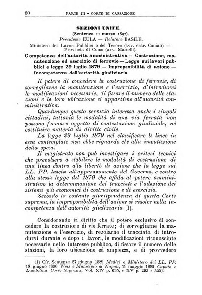 La giustizia amministrativa raccolta di decisioni e pareri del Consiglio di Stato, decisioni della Corte dei conti, sentenze della Cassazione di Roma, e decisioni delle Giunte provinciali amministrative