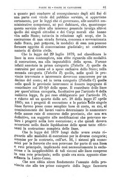 La giustizia amministrativa raccolta di decisioni e pareri del Consiglio di Stato, decisioni della Corte dei conti, sentenze della Cassazione di Roma, e decisioni delle Giunte provinciali amministrative