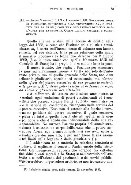 La giustizia amministrativa raccolta di decisioni e pareri del Consiglio di Stato, decisioni della Corte dei conti, sentenze della Cassazione di Roma, e decisioni delle Giunte provinciali amministrative