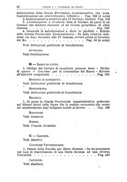 La giustizia amministrativa raccolta di decisioni e pareri del Consiglio di Stato, decisioni della Corte dei conti, sentenze della Cassazione di Roma, e decisioni delle Giunte provinciali amministrative