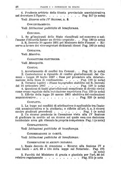 La giustizia amministrativa raccolta di decisioni e pareri del Consiglio di Stato, decisioni della Corte dei conti, sentenze della Cassazione di Roma, e decisioni delle Giunte provinciali amministrative