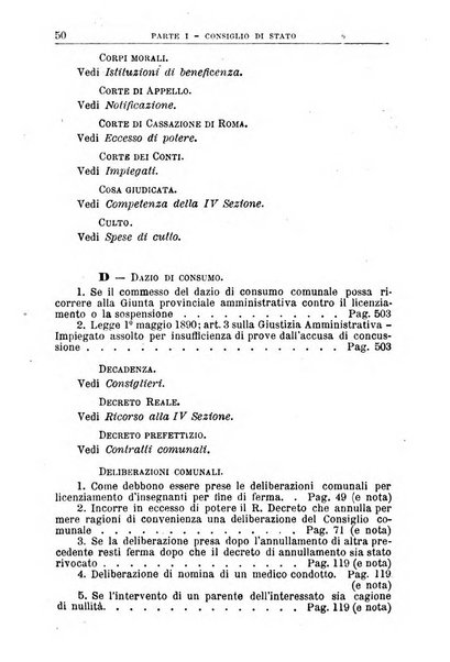 La giustizia amministrativa raccolta di decisioni e pareri del Consiglio di Stato, decisioni della Corte dei conti, sentenze della Cassazione di Roma, e decisioni delle Giunte provinciali amministrative