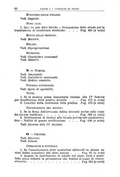 La giustizia amministrativa raccolta di decisioni e pareri del Consiglio di Stato, decisioni della Corte dei conti, sentenze della Cassazione di Roma, e decisioni delle Giunte provinciali amministrative