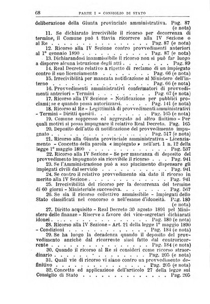 La giustizia amministrativa raccolta di decisioni e pareri del Consiglio di Stato, decisioni della Corte dei conti, sentenze della Cassazione di Roma, e decisioni delle Giunte provinciali amministrative