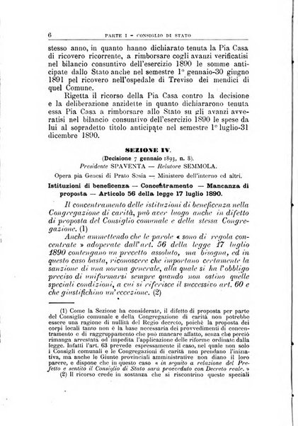 La giustizia amministrativa raccolta di decisioni e pareri del Consiglio di Stato, decisioni della Corte dei conti, sentenze della Cassazione di Roma, e decisioni delle Giunte provinciali amministrative