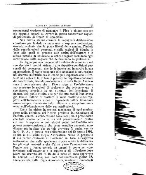 La giustizia amministrativa raccolta di decisioni e pareri del Consiglio di Stato, decisioni della Corte dei conti, sentenze della Cassazione di Roma, e decisioni delle Giunte provinciali amministrative