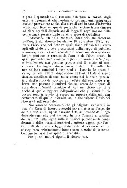 La giustizia amministrativa raccolta di decisioni e pareri del Consiglio di Stato, decisioni della Corte dei conti, sentenze della Cassazione di Roma, e decisioni delle Giunte provinciali amministrative