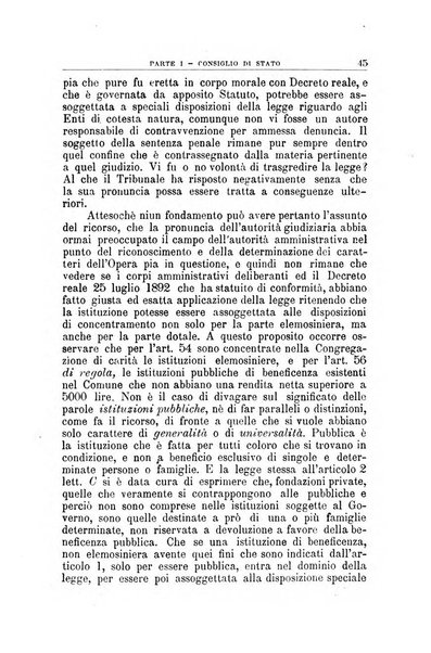 La giustizia amministrativa raccolta di decisioni e pareri del Consiglio di Stato, decisioni della Corte dei conti, sentenze della Cassazione di Roma, e decisioni delle Giunte provinciali amministrative