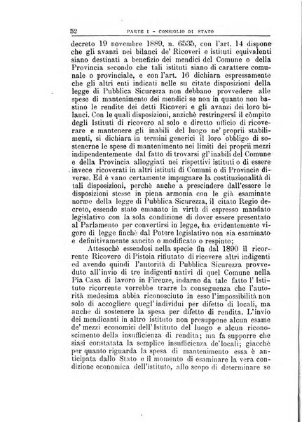 La giustizia amministrativa raccolta di decisioni e pareri del Consiglio di Stato, decisioni della Corte dei conti, sentenze della Cassazione di Roma, e decisioni delle Giunte provinciali amministrative