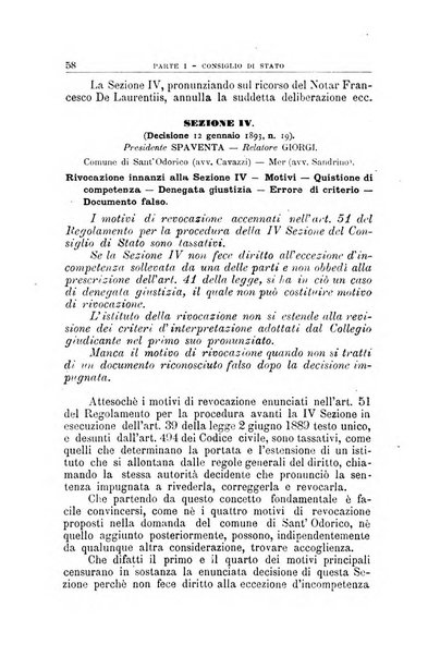 La giustizia amministrativa raccolta di decisioni e pareri del Consiglio di Stato, decisioni della Corte dei conti, sentenze della Cassazione di Roma, e decisioni delle Giunte provinciali amministrative