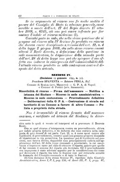 La giustizia amministrativa raccolta di decisioni e pareri del Consiglio di Stato, decisioni della Corte dei conti, sentenze della Cassazione di Roma, e decisioni delle Giunte provinciali amministrative