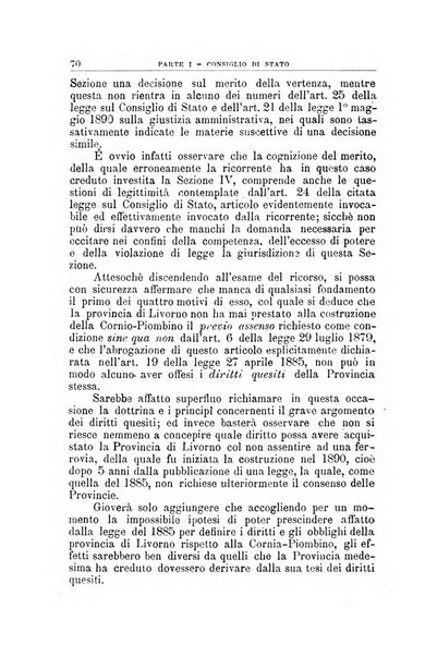 La giustizia amministrativa raccolta di decisioni e pareri del Consiglio di Stato, decisioni della Corte dei conti, sentenze della Cassazione di Roma, e decisioni delle Giunte provinciali amministrative