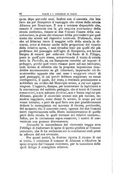 La giustizia amministrativa raccolta di decisioni e pareri del Consiglio di Stato, decisioni della Corte dei conti, sentenze della Cassazione di Roma, e decisioni delle Giunte provinciali amministrative