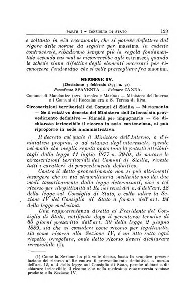 La giustizia amministrativa raccolta di decisioni e pareri del Consiglio di Stato, decisioni della Corte dei conti, sentenze della Cassazione di Roma, e decisioni delle Giunte provinciali amministrative