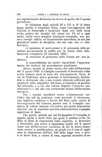 La giustizia amministrativa raccolta di decisioni e pareri del Consiglio di Stato, decisioni della Corte dei conti, sentenze della Cassazione di Roma, e decisioni delle Giunte provinciali amministrative