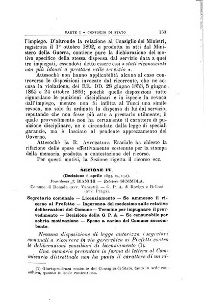 La giustizia amministrativa raccolta di decisioni e pareri del Consiglio di Stato, decisioni della Corte dei conti, sentenze della Cassazione di Roma, e decisioni delle Giunte provinciali amministrative