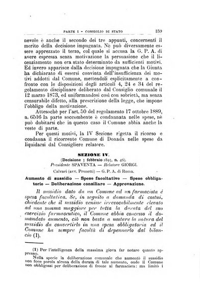 La giustizia amministrativa raccolta di decisioni e pareri del Consiglio di Stato, decisioni della Corte dei conti, sentenze della Cassazione di Roma, e decisioni delle Giunte provinciali amministrative