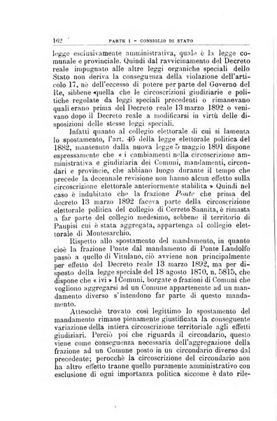 La giustizia amministrativa raccolta di decisioni e pareri del Consiglio di Stato, decisioni della Corte dei conti, sentenze della Cassazione di Roma, e decisioni delle Giunte provinciali amministrative