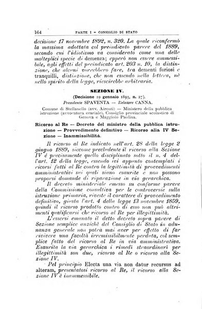 La giustizia amministrativa raccolta di decisioni e pareri del Consiglio di Stato, decisioni della Corte dei conti, sentenze della Cassazione di Roma, e decisioni delle Giunte provinciali amministrative