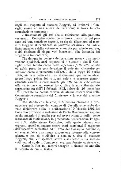 La giustizia amministrativa raccolta di decisioni e pareri del Consiglio di Stato, decisioni della Corte dei conti, sentenze della Cassazione di Roma, e decisioni delle Giunte provinciali amministrative