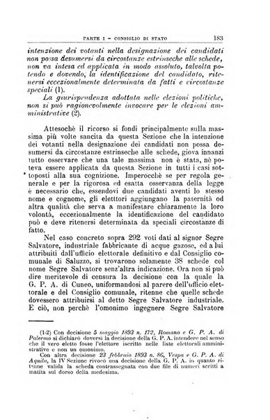 La giustizia amministrativa raccolta di decisioni e pareri del Consiglio di Stato, decisioni della Corte dei conti, sentenze della Cassazione di Roma, e decisioni delle Giunte provinciali amministrative