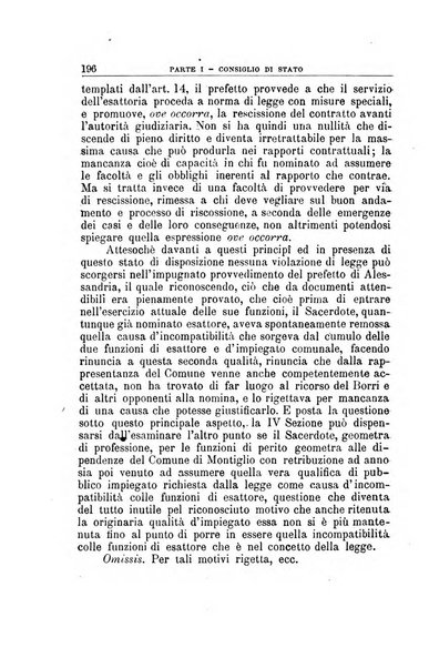 La giustizia amministrativa raccolta di decisioni e pareri del Consiglio di Stato, decisioni della Corte dei conti, sentenze della Cassazione di Roma, e decisioni delle Giunte provinciali amministrative