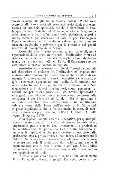 La giustizia amministrativa raccolta di decisioni e pareri del Consiglio di Stato, decisioni della Corte dei conti, sentenze della Cassazione di Roma, e decisioni delle Giunte provinciali amministrative