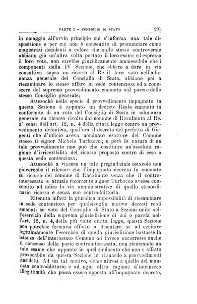 La giustizia amministrativa raccolta di decisioni e pareri del Consiglio di Stato, decisioni della Corte dei conti, sentenze della Cassazione di Roma, e decisioni delle Giunte provinciali amministrative