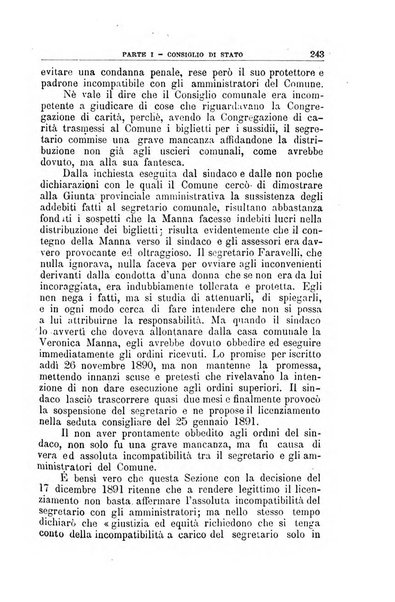 La giustizia amministrativa raccolta di decisioni e pareri del Consiglio di Stato, decisioni della Corte dei conti, sentenze della Cassazione di Roma, e decisioni delle Giunte provinciali amministrative