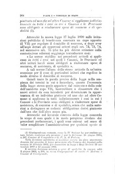 La giustizia amministrativa raccolta di decisioni e pareri del Consiglio di Stato, decisioni della Corte dei conti, sentenze della Cassazione di Roma, e decisioni delle Giunte provinciali amministrative