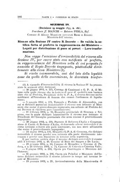 La giustizia amministrativa raccolta di decisioni e pareri del Consiglio di Stato, decisioni della Corte dei conti, sentenze della Cassazione di Roma, e decisioni delle Giunte provinciali amministrative