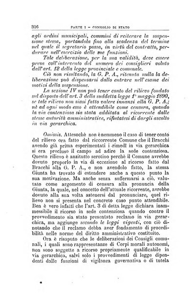 La giustizia amministrativa raccolta di decisioni e pareri del Consiglio di Stato, decisioni della Corte dei conti, sentenze della Cassazione di Roma, e decisioni delle Giunte provinciali amministrative