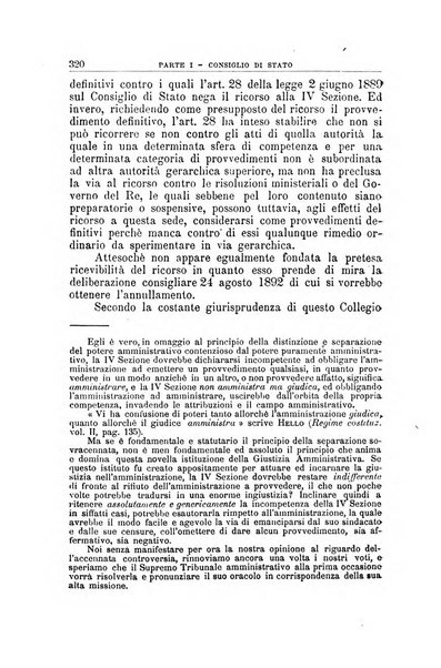 La giustizia amministrativa raccolta di decisioni e pareri del Consiglio di Stato, decisioni della Corte dei conti, sentenze della Cassazione di Roma, e decisioni delle Giunte provinciali amministrative